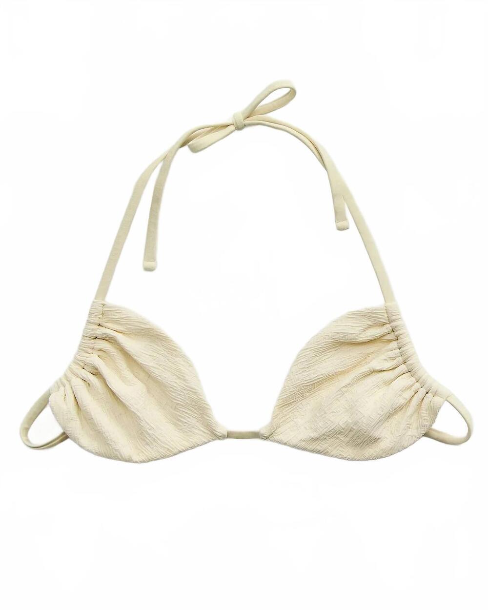 NEW FREE PEOPLE jamie triangle bikini top in afterglow - Picture 7 of 7